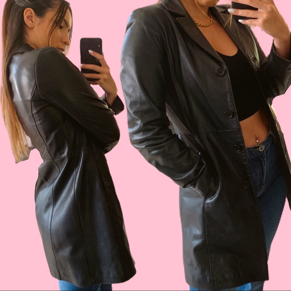 💖SOLD on Depop 💖 Danier Leather Women’s Trench - Picture 4 of 13